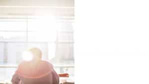 Employee working in office